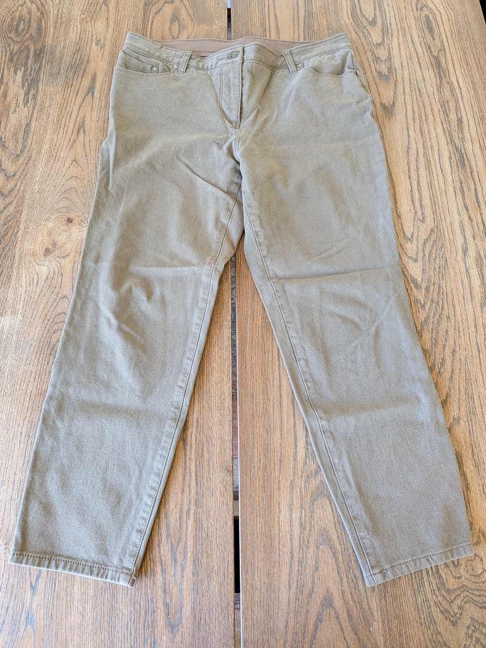 Chicos Women's Light Brown Straight Pant Size 2 Short